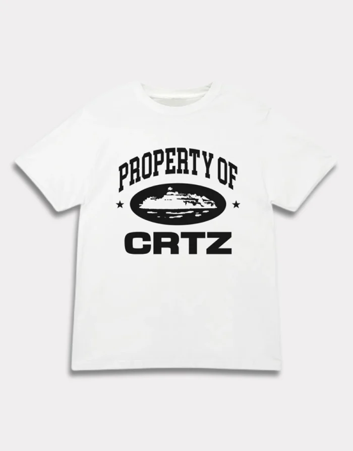 Corteiz OG Propriété De Crtz T-Shirt Blanc