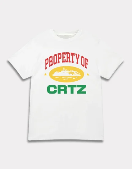 Corteiz Propriété De Crtz Carni T-shirt Blanc