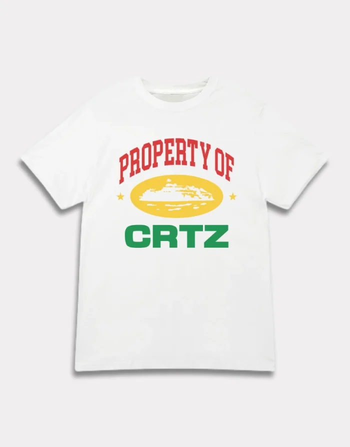 Corteiz Propriété De Crtz Carni T-shirt Blanc