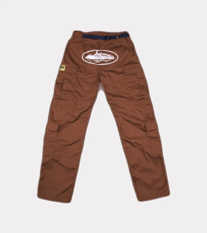 Pantalon Cargo Corteiz Guerillaz* Marron