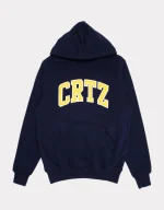 Sweat à capuche Corteiz Crtz Dropout bleu marine