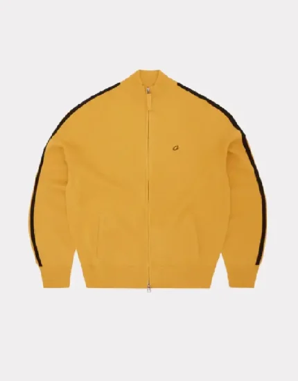 Sweat à capuche zippé en tricot Corteiz VVS jaune