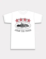 T-shirt Corteiz 4Starz Alcatraz Blanc