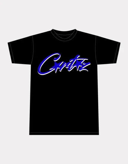 T-shirt Corteiz Allstarz Noir/Bleu