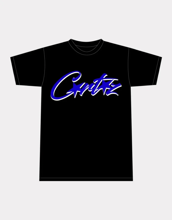 T-shirt Corteiz Allstarz Noir/Bleu