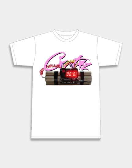 T-shirt Corteiz No Time 4 Luv Blanc