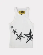 Top Femme Corteiz 4Starz Motion Blanc